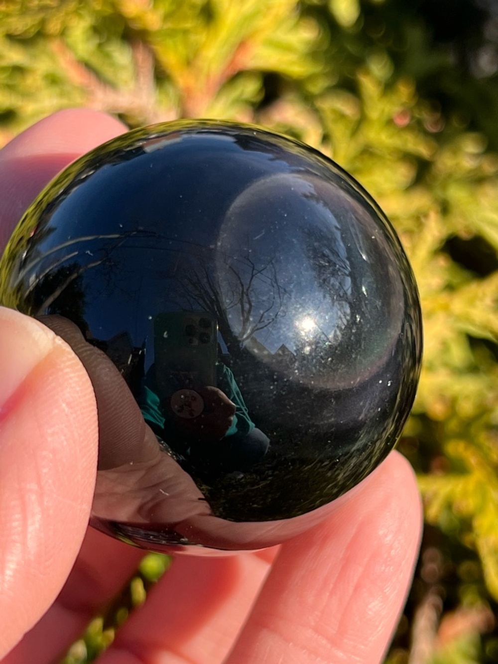 Rainbow (5) Obsidian Sphere  | Crystal